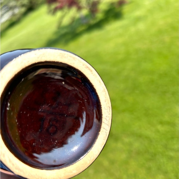 Set of2 MidCentury Bay Keramik West German Vintage Brown Pottery Ceramic Vases - Picture 9 of 12